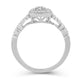 Load image into Gallery viewer, Jewelili Sterling Silver with 1/10 CTTW Natural White Round Diamonds Engagement Ring
