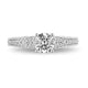Load image into Gallery viewer, Enchanted Disney Fine Jewelry 14K White Gold with 1.00 cttw Diamond Cinderella Engagement Ring
