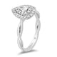 Load image into Gallery viewer, Jewelili Ring with Diamonds in 10K White Gold 1/5 CTTW View 2
