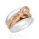 Load image into Gallery viewer, Enchanted Disney Fine Jewelry 14K White And Rose Gold With 3/4Cttw Snow White Couture Bow Ring
