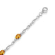 Load image into Gallery viewer, Jewelili Link Bracelet with Oval Madeira Citrine in Sterling Silver View 2
