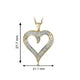 Load image into Gallery viewer, Jewelili Yellow Gold Over Sterling Silver With 1/4 CTTW Natural White Round Diamonds Heart Pendant Necklace
