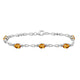 Load image into Gallery viewer, Jewelili Link Bracelet with Oval Madeira Citrine in Sterling Silver View 1
