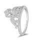 Load image into Gallery viewer, Enchanted Disney Fine Jewelry 14K White Gold With 1/3Cttw Diamond Majestic Princess Tiara Ring
