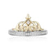 Load image into Gallery viewer, Enchanted Disney Fine Jewelry 14K Yellow Gold over Sterling Silver with 1/10cttw Jasmine Tiara Ring
