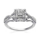 Load image into Gallery viewer, Jewelili Ring with Natural White Round Diamonds in Sterling Silver 1/5 CTTW View 1
