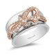 Load image into Gallery viewer, Enchanted Disney Fine Jewelry 14K Rose Gold over Sterling Silver with 1/3CTTW Snow White Bow Ring
