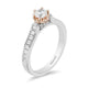 Load image into Gallery viewer, Enchanted Disney Fine Jewelry 14K White and Rose Gold With 5/8 cttw Diamond Majestic Princess Engagement Ring
