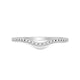 Load image into Gallery viewer, Jewelili Wedding Band with White Natural Diamond in 10K White Gold 1/10 CTTW View 2
