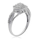 Load image into Gallery viewer, Jewelili Ring with Natural White Round Diamonds in Sterling Silver 1/5 CTTW View 2
