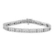 Load image into Gallery viewer, Jewelili Diamond Tennis Bracelet Natural White Round in Sterling Silver With 1/2 CTTW
