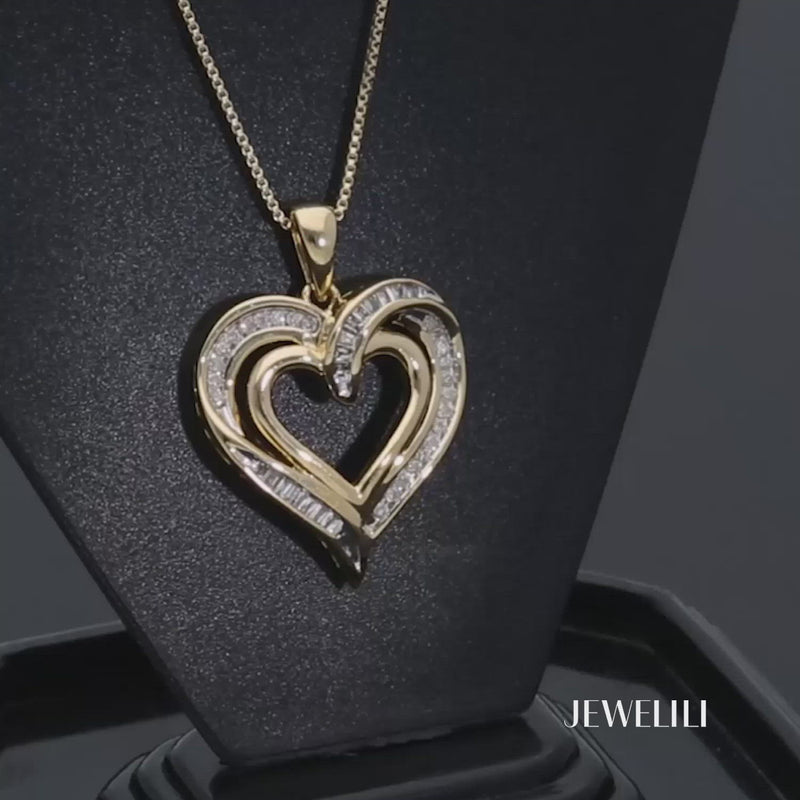 Heart Pendant Necklace with Initials ( Singapore Chain) - Talisa