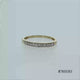 Load and play video in Gallery viewer, Jewelili 10K Yellow Gold With 1/6 CTTW Round Cut Diamonds Anniversary Band
