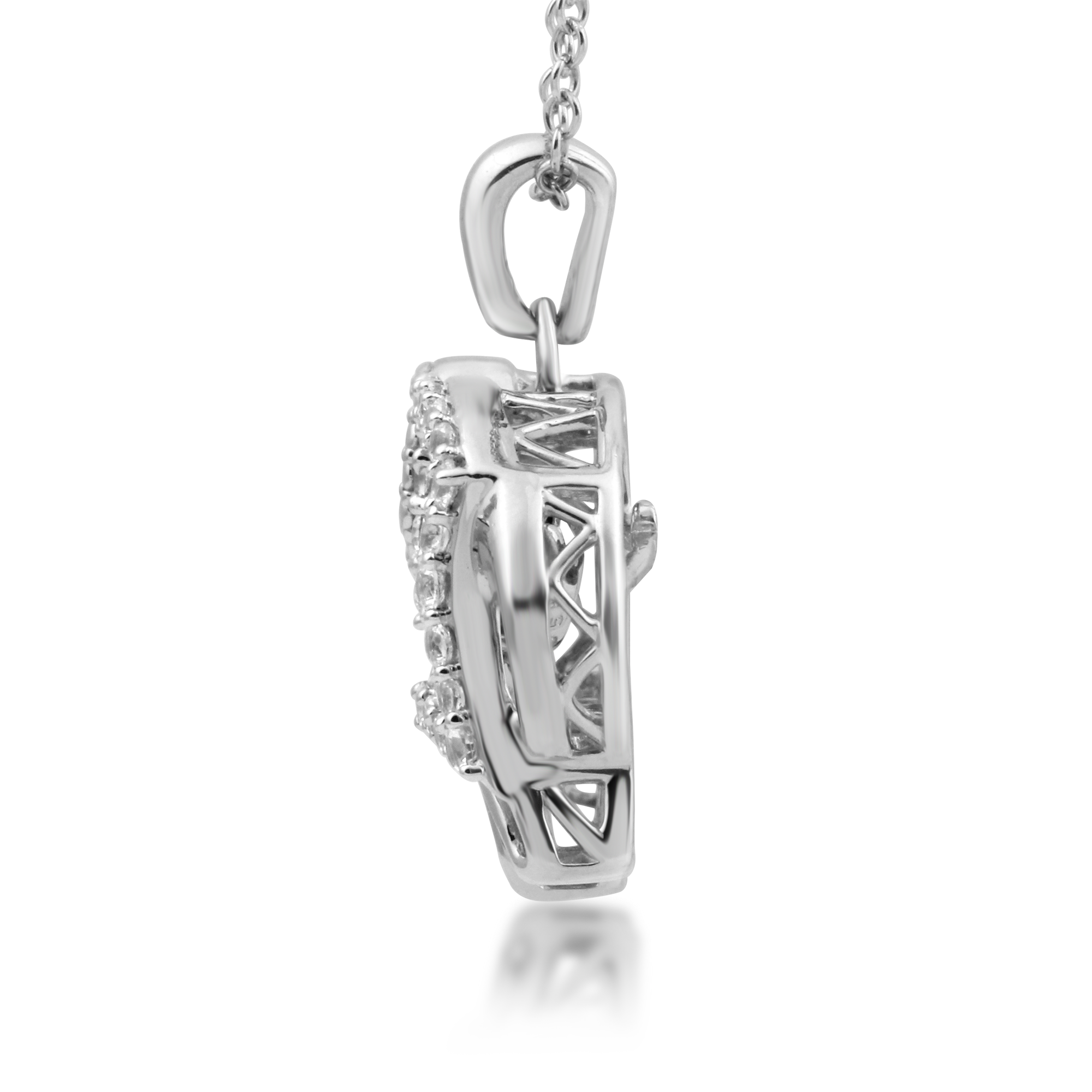Martinuzzi Accessories Sterling Silver Elephant Pendant Necklace – Lab-Created Opal – 925 Box Chain – 15-18"