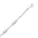 Load image into Gallery viewer, Jewelili Sterling Silver with 7X5 mm Oval Shape Created Opal Fashion Bracelet, 7.50&quot;

