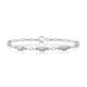Load image into Gallery viewer, Jewelili Sterling Silver with 7X5 mm Oval Shape Created Opal Fashion Bracelet, 7.50&quot;
