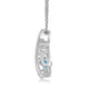 Load image into Gallery viewer, Jewelili Sterling Silver With Swiss Blue Topaz and Round Created White Sapphire Pendant Necklace

