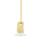 Load image into Gallery viewer, Jewelili 10K Yellow Gold 5 MM Citrine Pendant Necklace, 18&quot; Rope Chain
