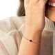 Load image into Gallery viewer, Jewelili Adjustable Bracelet with Rose De France in 10K Rose Gold View 2
