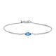 Load image into Gallery viewer, Jewelili Adjustable Bracelet with Sky Blue Topaz in 10K White Gold
