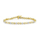Load image into Gallery viewer, Jewelili Infinity Bracelet with Diamonds in 10K Yellow Gold 2.0 CTTW 7.25&quot;
