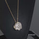 Load and play video in Gallery viewer, Jewelili 10K Yellow Gold with 1.0 CTTW Natural White Round Diamonds Pendant Necklace
