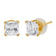 Load image into Gallery viewer, Jewelili Stud Earrings Box Set with Cubic Zirconia in 10K Yellow Gold View 3

