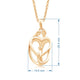 Load image into Gallery viewer, Jewelili Parents and One Child Family Heart Pendant Necklace in 18K Yellow Gold over Sterling Silver View 4
