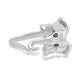 Load image into Gallery viewer, Jewelili Elephant Ring with Treated Blue Diamonds and White Diamonds in Sterling Silver View 2
