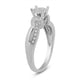 Load image into Gallery viewer, Jewelili Sterling Silver With Natural White Round Diamonds Infinity Ring
