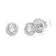 Load image into Gallery viewer, Jewelili Stud Earrings with Natural White Round Diamonds in 10K White Gold 1/6 CTTW View 1
