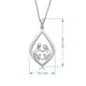 Load image into Gallery viewer, Jewelili Sterling Silver With Parent and Two Children Family Necklace Pendant
