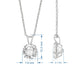 Load image into Gallery viewer, Jewelili Round Cubic Zirconia Solitaire Pendant Necklace in 10K White Gold View 4
