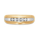 Load image into Gallery viewer, Jewelili 10K Yellow Gold With 1/4 Cttw Natural White Diamonds Men&#39;s Ring

