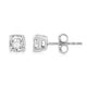 Load image into Gallery viewer, Jewelili Stud Earrings with Natural White Round Diamonds in 14K White Gold 1/5 CTTW view 2
