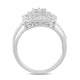 Load image into Gallery viewer, Jewelili 10K White Gold With 1.0 CTTW Baguette and Round Natural White Diamonds Ring
