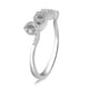 Load image into Gallery viewer, Jewelili Sterling Silver With Natural White Diamonds Love Cut Outs Ring
