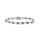 Load image into Gallery viewer, Jewelili Bracelet with Champagne Diamonds in Sterling Silver 1/4 CTTW View 1
