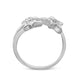 Load image into Gallery viewer, Jewelili Star Ring with Diamonds in Sterling Silver 1/5 CTTW View 6
