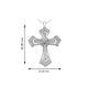 Load image into Gallery viewer, Jewelili Sterling Silver With 1/5 CTTW Diamonds Cross Pendant Necklace
