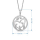 Load image into Gallery viewer, Jewelili Sterling Silver Parent and Three Children Family Pendant Necklace
