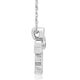 Load image into Gallery viewer, Jewelili Sterling Sliver With 1/6 CTTW Natural Diamonds Cross Pendant Necklace

