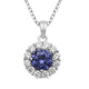 Load image into Gallery viewer, Jewelili White Rhodium Over Brass With Simulated Tanzanite and White CZ 4 Piece Box Set
