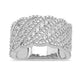 Load image into Gallery viewer, Jewelili Ring with Natural White Round Diamonds in 10K White Gold 3/4 CTTW View 1
