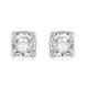 Load image into Gallery viewer, Jewelili Stud Earrings with Natural White Round Diamonds in 14K White Gold 1/5 CTTW view 1
