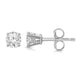 Load image into Gallery viewer, Jewelili Stud Earrings with Diamonds in 14K White Gold 1/3 CTTW View 3
