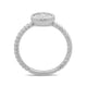 Load image into Gallery viewer, Jewelili Rope Cluster Ring with Natural White Diamond in Sterling Silver 1/4 CTTW View 3
