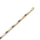 Load image into Gallery viewer, Jewelili Bracelet with Tanzanite in 14K Yellow Gold over Sterling Silver View 1
