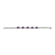 Load image into Gallery viewer, Jewelili Bolo Bracelet with Amethyst and Natural White Diamonds in Sterling Silver View 2
