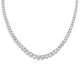 Load image into Gallery viewer, Jewelili Sterling Silver with Cubic Zirconia Classic Tennis Necklace
